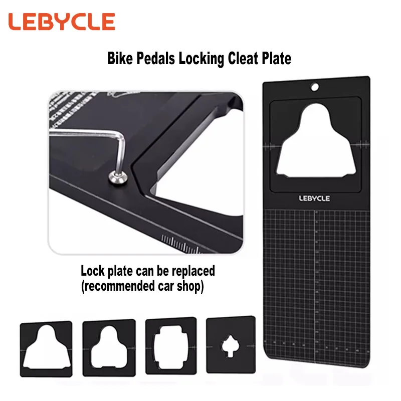 

LeBycle Multi-Model MTB Bicycle Self-Locking Pedal Cleats Ultra Lightweight Road Bike Pedals Locking Cleat Plate