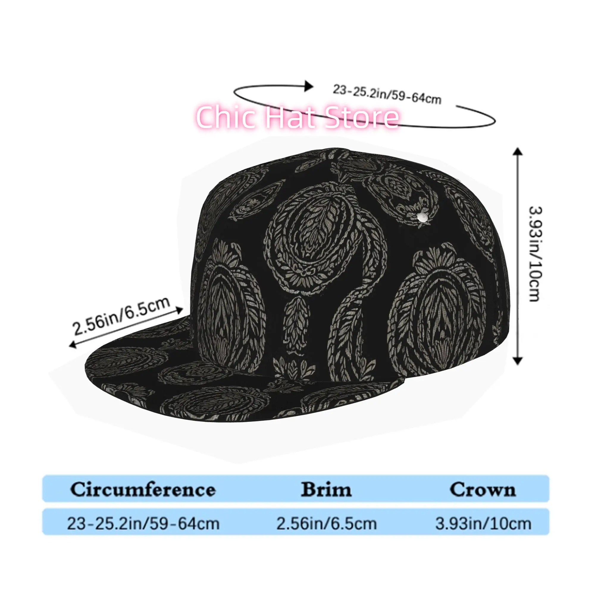 Men' & Women' Unisex Adjustable Snapback Trucker Hat - Soft Flat Brim Baseball Cap with 5-Panel, Machine Washable Suitable for S