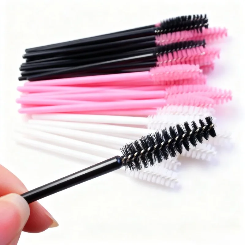 50 قطعة كريستال رمش قضيب فرشاة مجموعة عصا الماسكارا جلدة تمديد أداة ماكياج فرش كيت #1