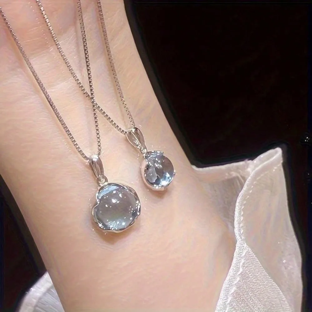 

2 высококачественных ожерелья в стиле миндального печенья, круглые ожерелья с подвесками, элегантные и минималистичные легкие роскошные милые ожерелья.