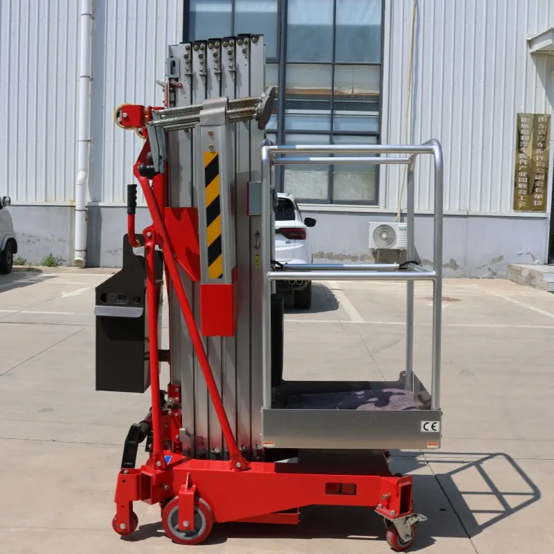 Mobile Single-column Aluminum Alloy Lift Electric Telescopic Single-column Lift Vertical Lift Platform