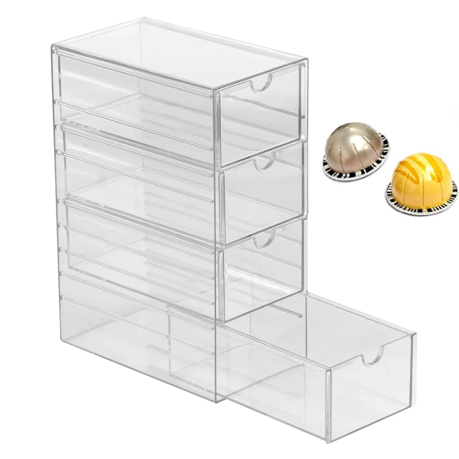 

Tea Bag Storage Box Coffee Bar Cabinet Bags Cup Holder Sugar Organizer Stand Station Case Plastic Rack Travel Home Organiser