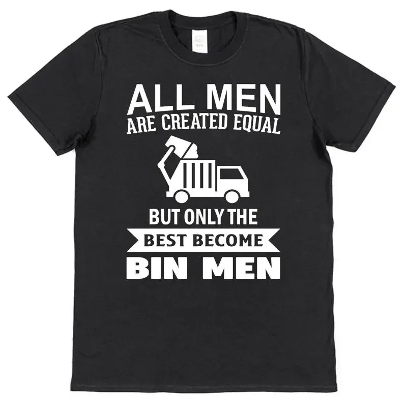 Bin Man T Shirt For Husband Son Dad Best Equal Funny Refuse Collector Men