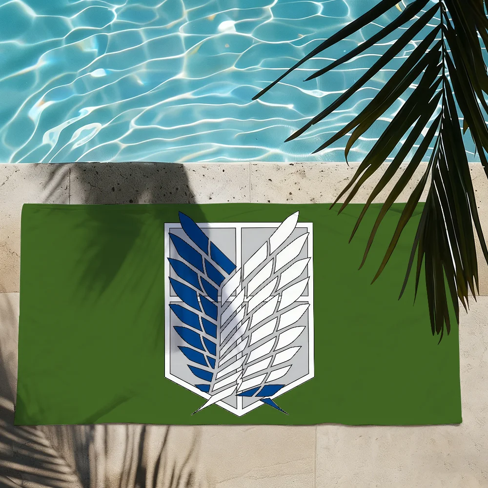 Anime A-Attack on T-Titan Towel Quick Drying Beach Towels Are Suitable For Swimming Pools Camping Yoga And The Gym