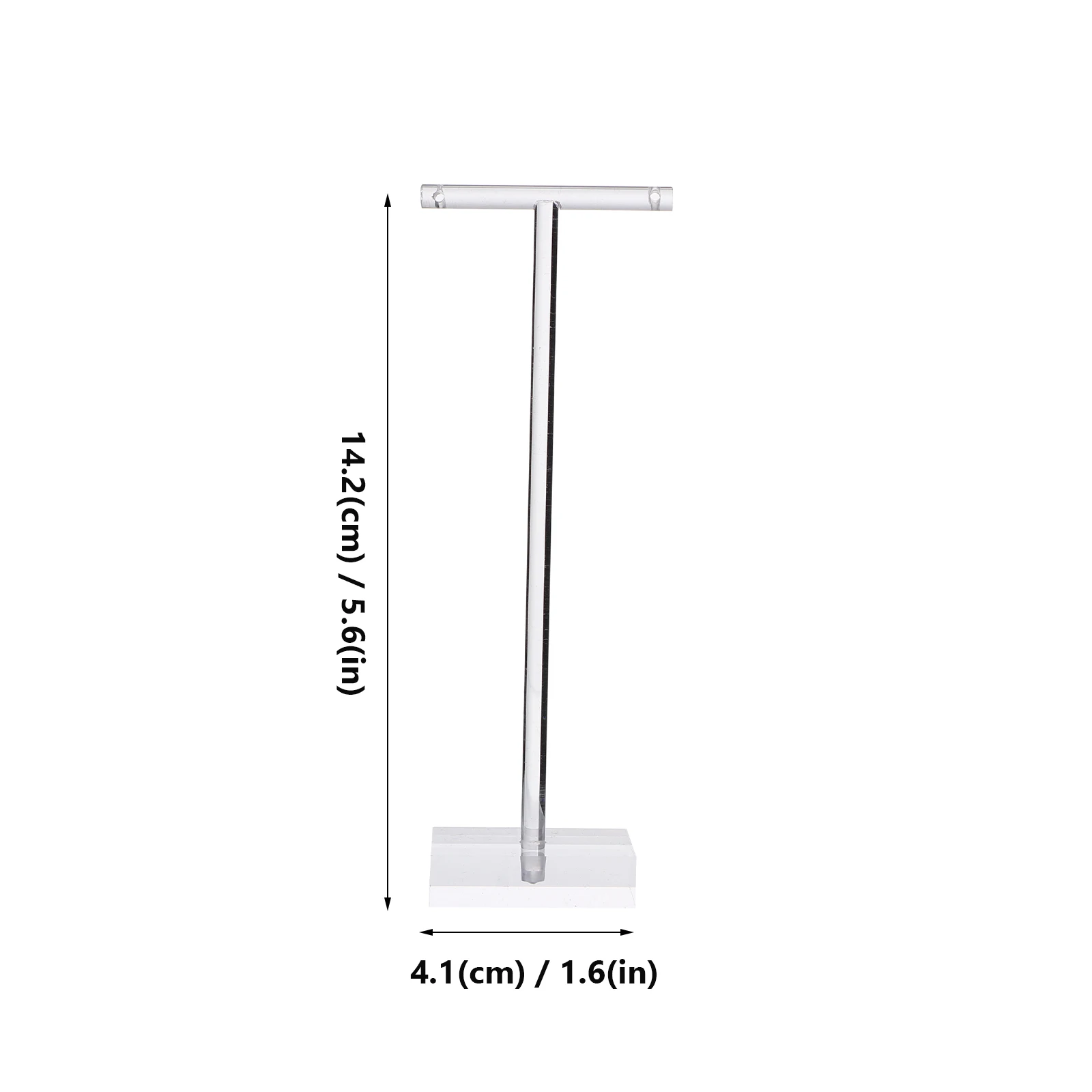 

1Set Acrylic Jewelry Display Stand 2 Sizes Earring Holder Necklace Bracelet Organizer for Home Shop Storage Earring Holder