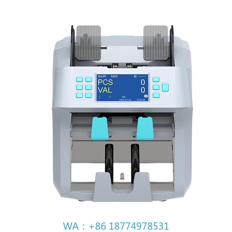 Detector 2 Pocket Currency Discriminator Counter Money Counting Machine ST-3800 Dual CIS Banknote