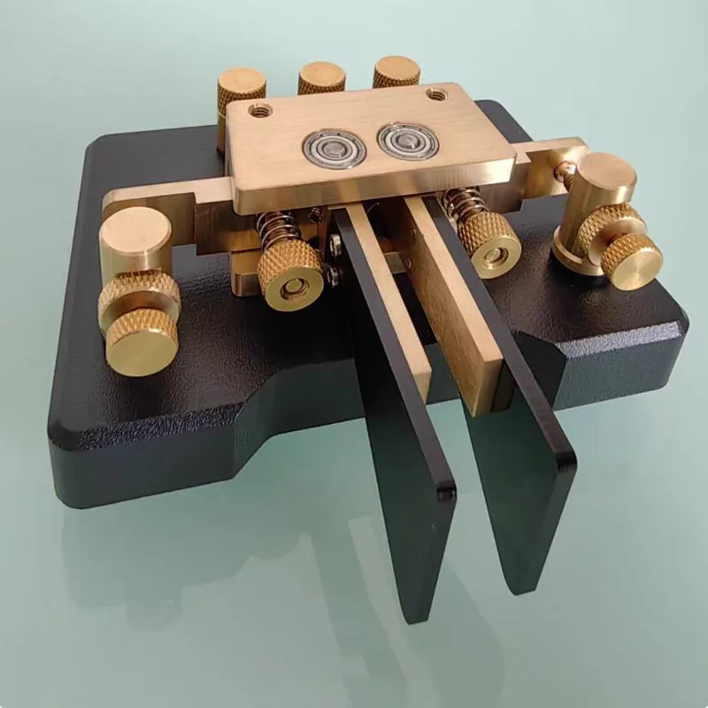 For Ham Radio Brass Paddle Shortwave Radio Morse Key MK-03 Automatic CW Key
