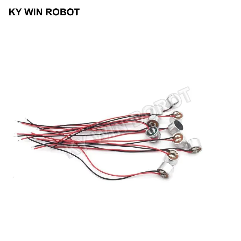 10 PCS/LOT 9x7mm 9767 MIC Capsule Electret Condenser Microphone With Wire Length 9.5CM