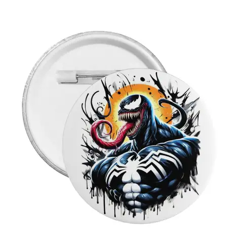Anpassade Venom-filmen Pins Baksidesknappar för hattar Märken Brosch Pinback 8 best sales nålgift - №6