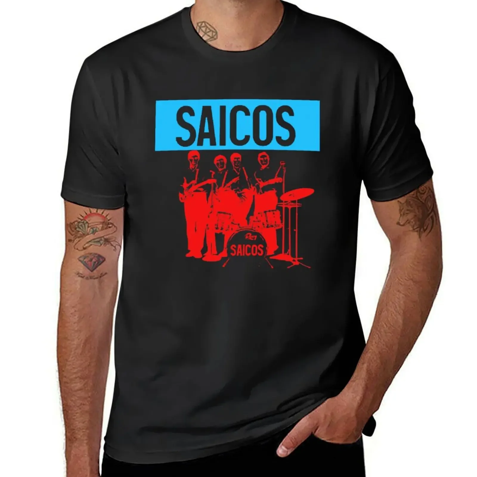 

Punk Bands LOS SAICOS T-Shirt custom t shirt vintage clothes shirts men graphic