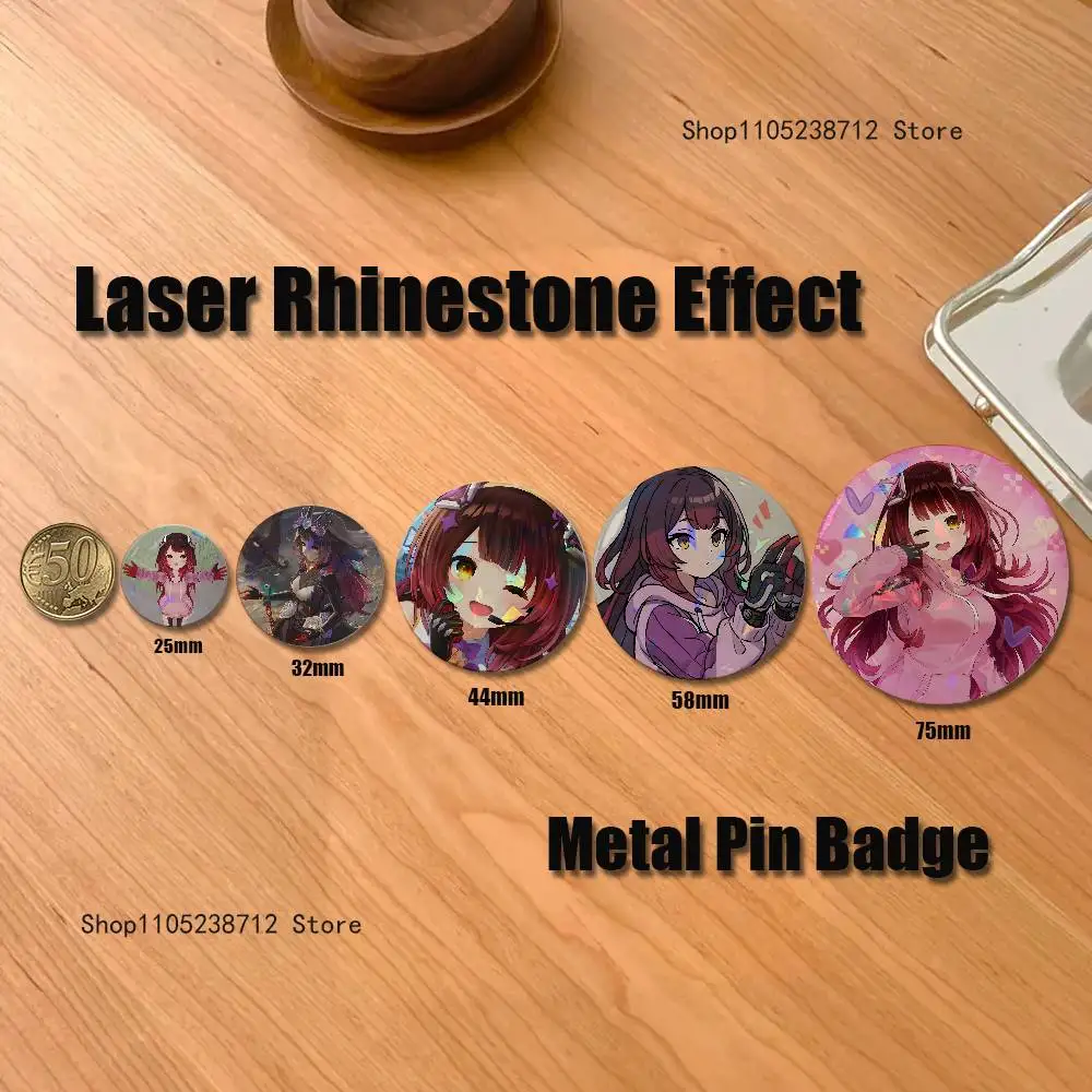 R-Robocosan Button Pin Bright Printed Icon Gift For Friends Badge Collar Brooch Lapel Pin Metal
