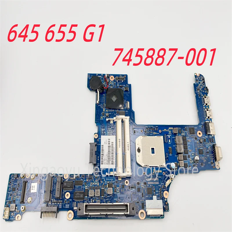 

6050A2567101-MB-A03 оригинальная материнская плата для ноутбука HP Probook 645 655 G1 745887-601 745887-001 протестирована идеально