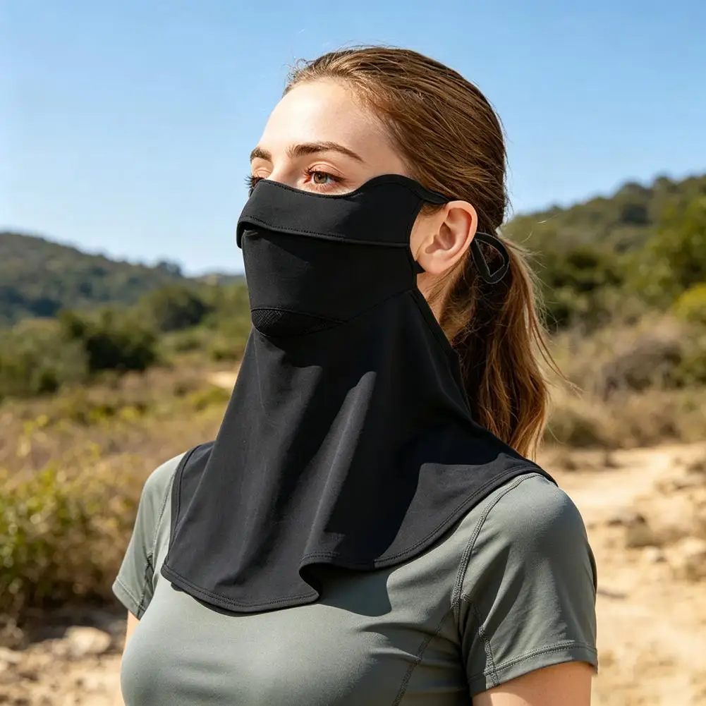 Sun Protection Guard Quick-Drying UV Protection with Breathable Mesh Cooling Fabric Full Coverage Extended Neck Gaiter
