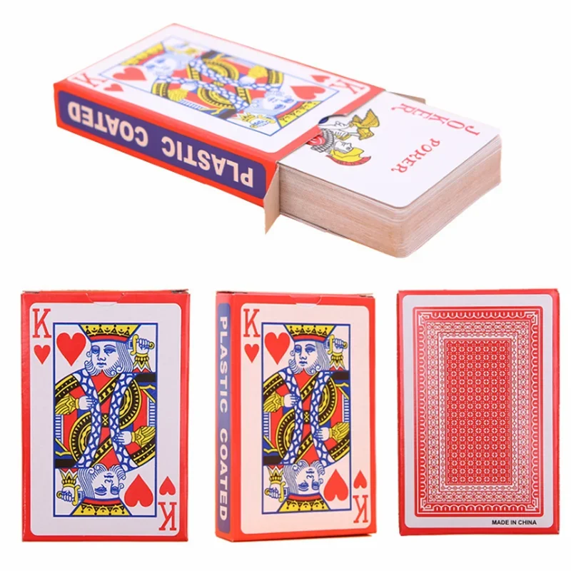 100% Solitaire Waterproof Playing Card Plastic Game Solitaire Poker Game Board Game 56*86mm