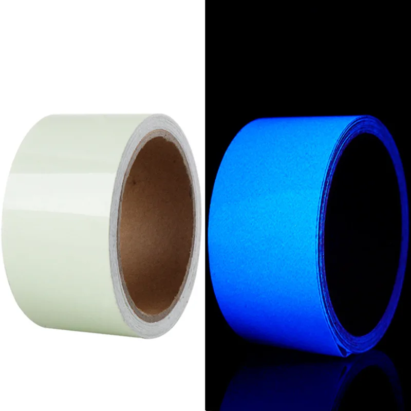 Luminous Tape Blue Self-adhesive Glow Emergency Logo In The Dark Safety Stage Stickers Home Decor Party Supplies Decorative