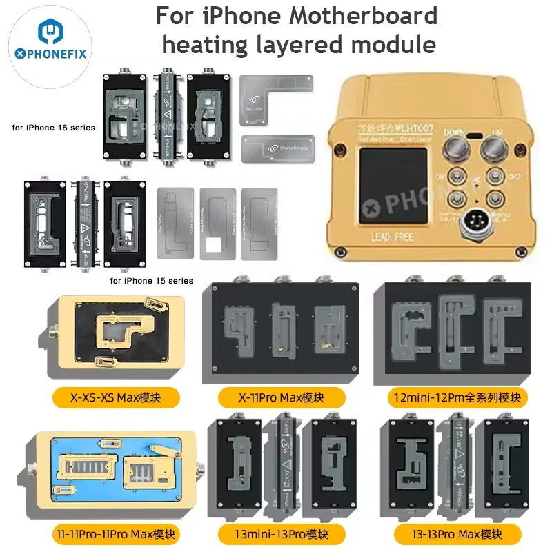 

WL HT007 Host Heating Station Welding Platform Layered Mainboard for iPhone 17 16 15 14 13 12 11 Motherboard Tin Planting Repair