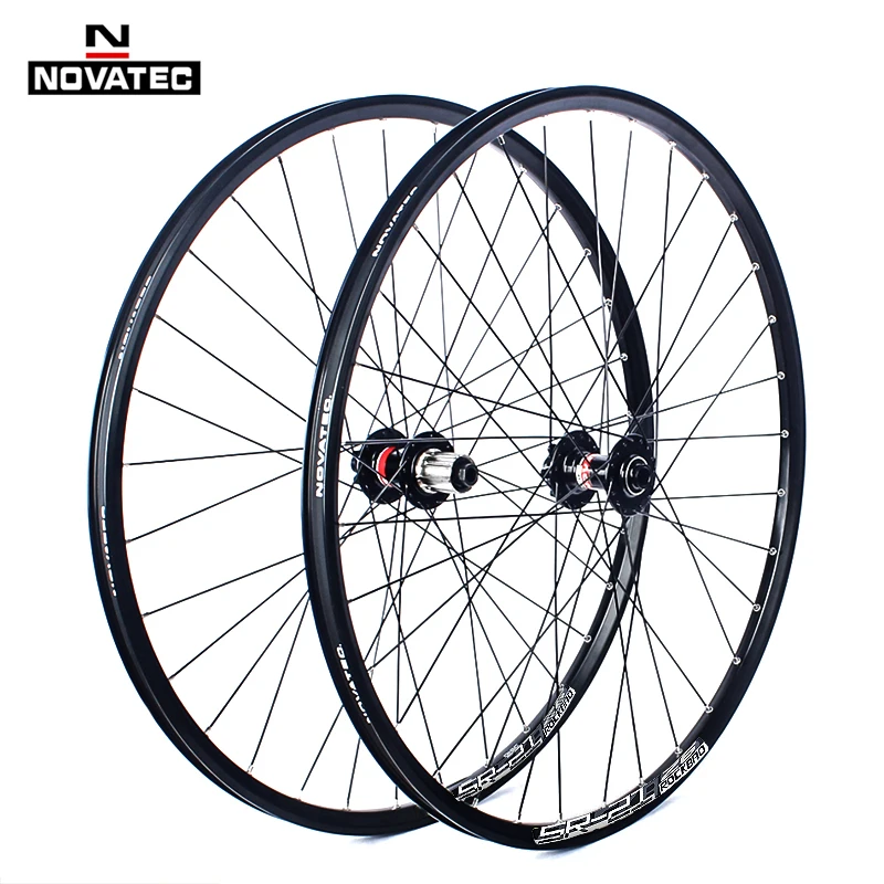 Novatec Mountain bike wheelset 26/27.5/29inch D041/D442 100X135 12X142/148 7-11 speed 32H Disc brake QR/Thru MTB Bicycle wheel