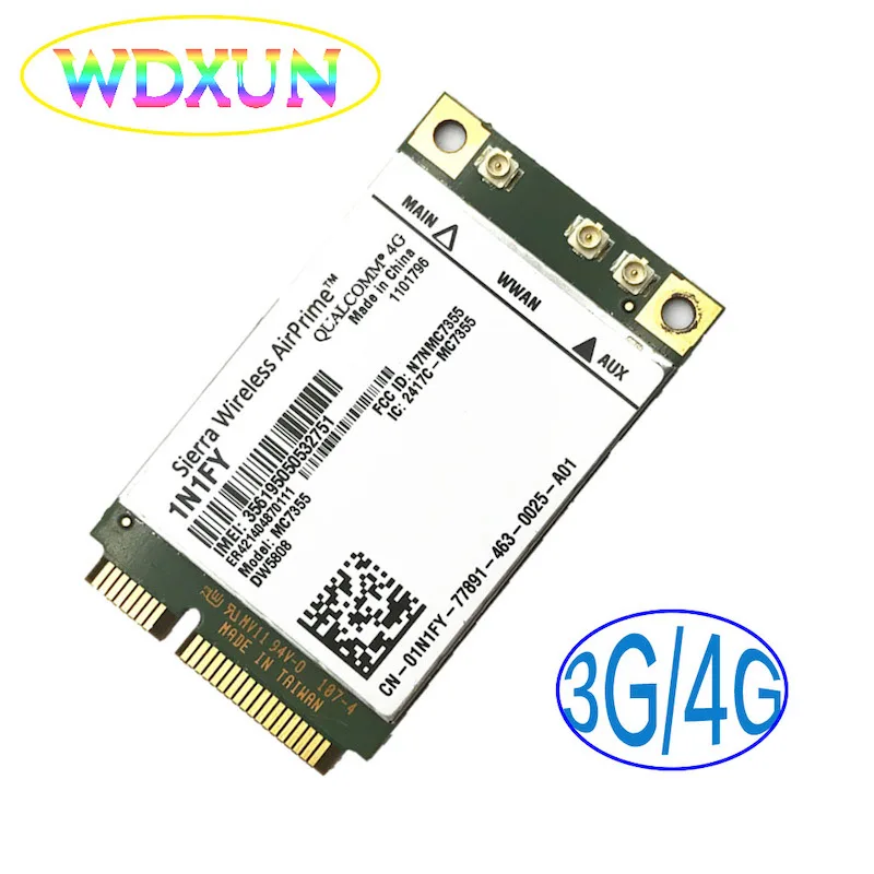 MC7355 DW5808 1N1FY Sierra Wireless Mini PCIE 4G  UMTS,HSDPA,HSPA+,LTE,1xRTT,EVDO Rev A,GSM,GPRS  for DELL