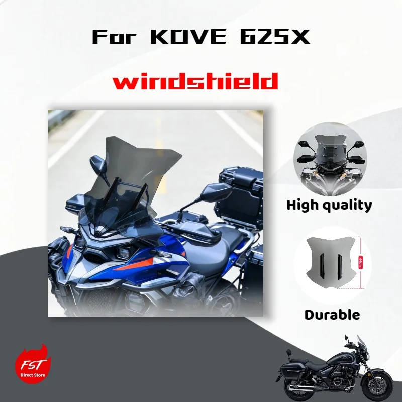 

For Kove 625X Windshield Water Bird Style Modified Ash Chest Windshield