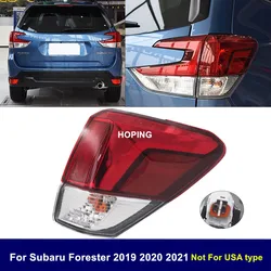 Hoping Rear Bumper Tail Lamp LED For Subaru Forester SK 2019 2020 2021 Tail Stop Brake Rear Light Car Accessories Tail Lights