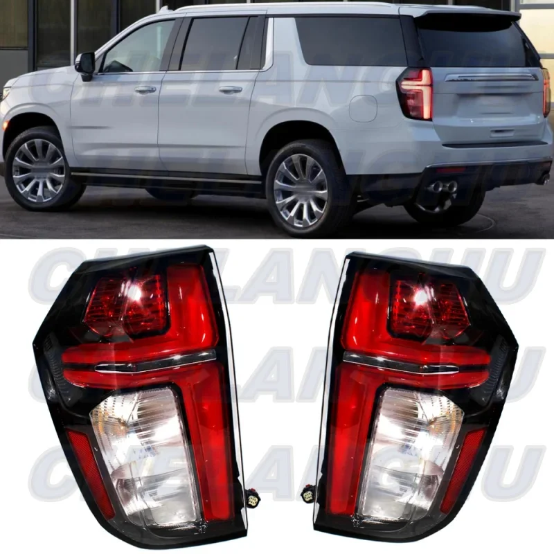 

Pair Left And Right Tail Rear Lamp Light With Bulbs 84849416 84849417 For Chevrolet Suburban Tahoe 2021 2022 2023