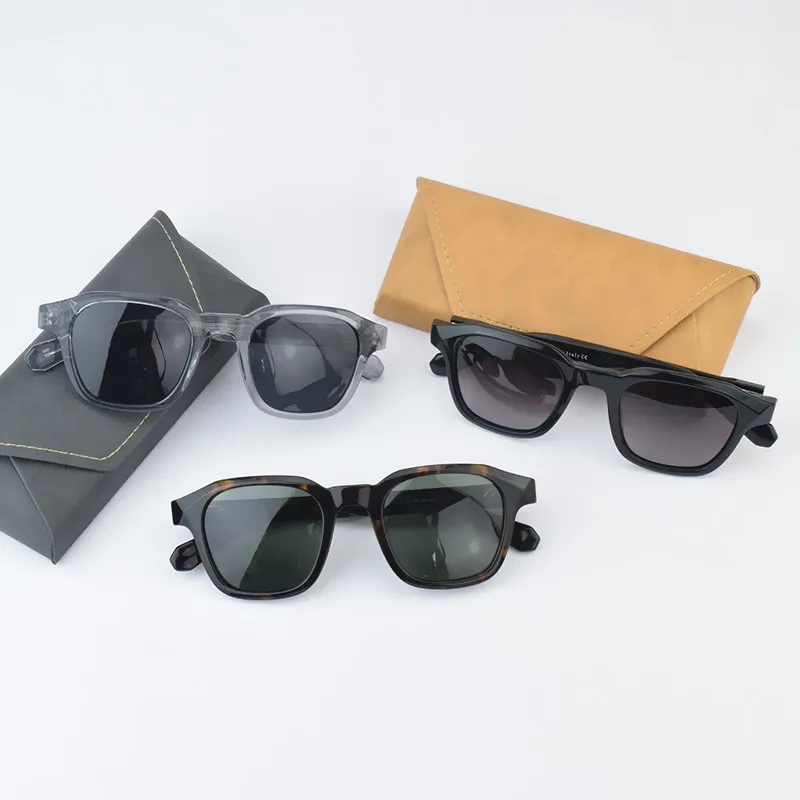 

new luxury Brand vintage Polarized Sun glasses Men Women square Sunglass Driving Sunglasses Fashion Male Acetate Female Glasses