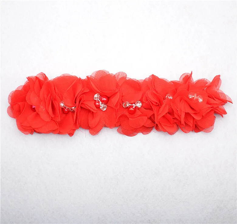 Chiffon Flower Baby Girl Headband Infant Hair Accessories Newborn Headwear Tiara Headwrap Gift Toddlers Bandage Ribbon