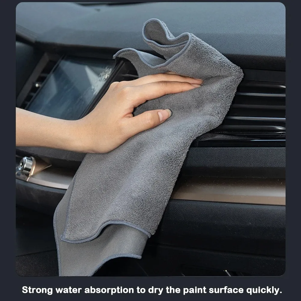 1 قطعة منشفة تنظيف السيارات سوبر ماصة الوبر الحرة تتلاشى مقاومة السيارات غسل منشفة طبقة مزدوجة ستوكات الجلد المدبوغ غسيل السيارات القماش