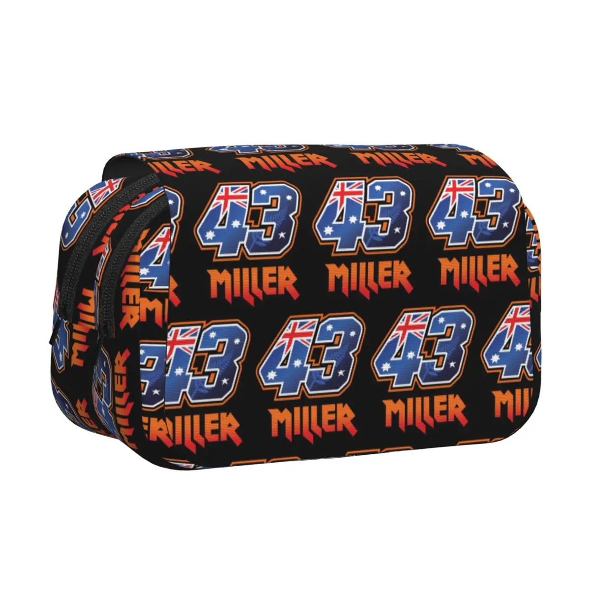 Jack Miller Number 43 Pencil Cases Pen Holder Hard Shell Leather Big Capacity Pen Box Pencil Bag for Boys Girls School
