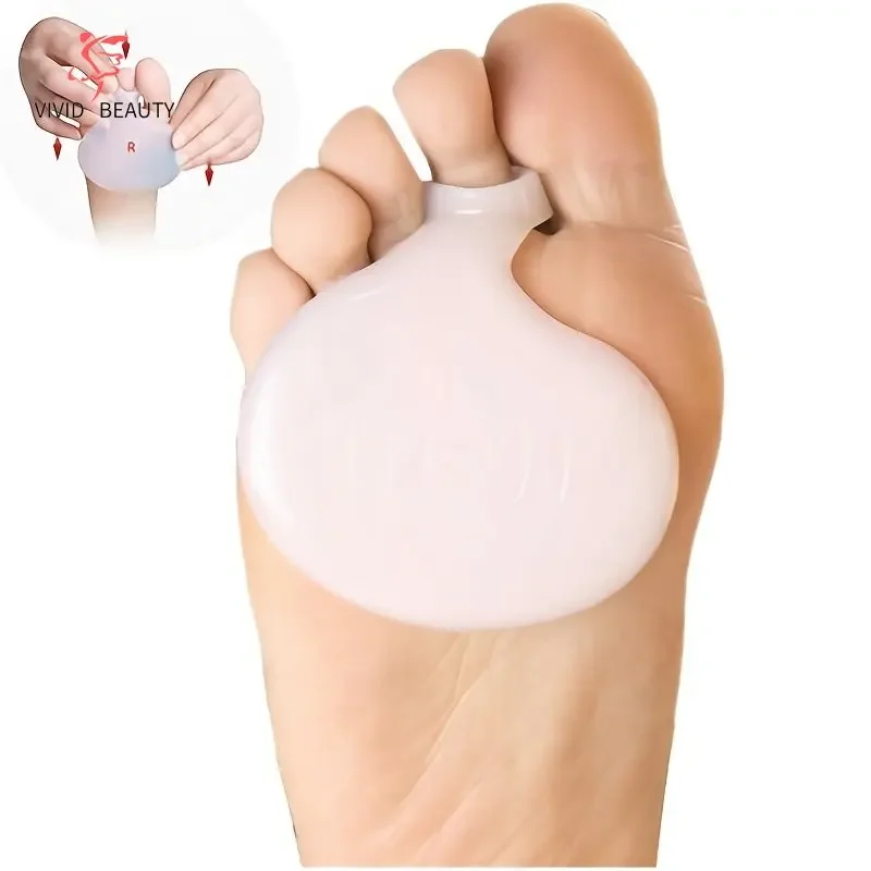 

1 Pair Gel Forefoot Metatarsal Ball Of Foot Pads Toe Silicone Cushion Half Yard Foot Support Pain Relief