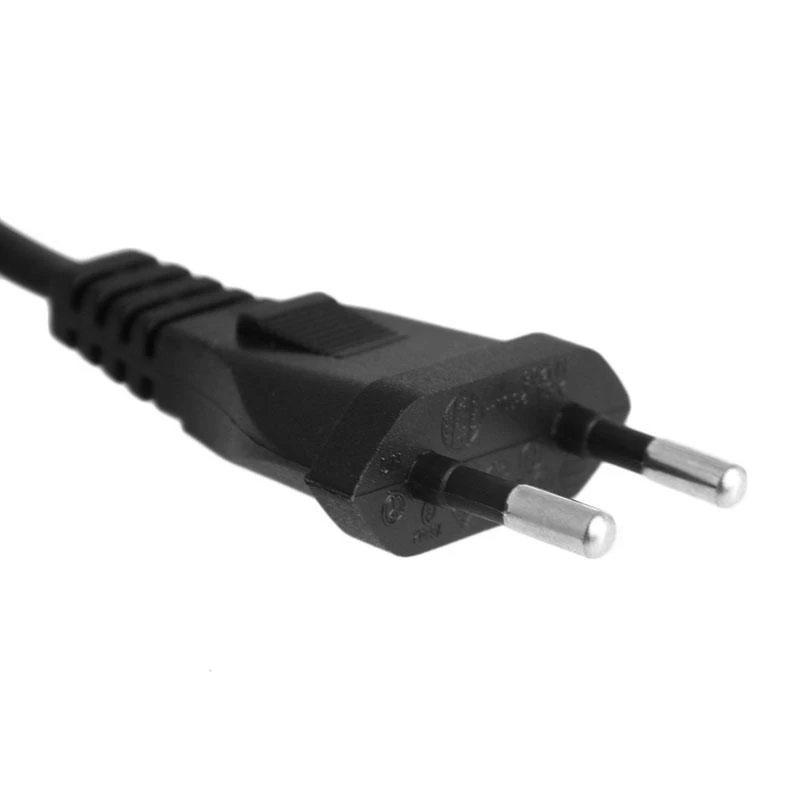  Universal Short C7 To EU Extension Cord 2 Prong Polarized AC Wall Power Cable