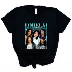 Lorelai gilmore-女の子のTシャツ,男性のTシャツ,レトロスター,透かし彫りのコーヒートップ,ファン限定,ギフト