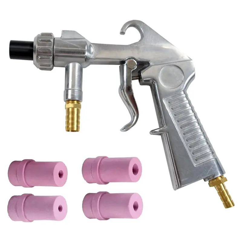 AT69 -Abrasive Sand Blasting Gun With Nozzles For Sand Blaster Gun In For Sandblast Cabinet, Rust Removal Tools Parts