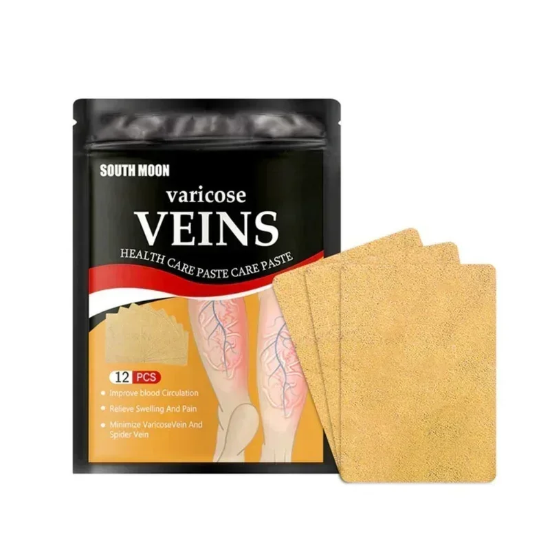 Varicose Veins Treatment Patch Promote Smooth Blood Circulation Leg Sore Swelling Plaster Promote Metabolism for Men Women