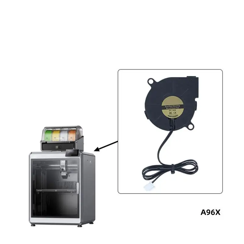 

Printer Part 5015 Cooling Fan 6000 RPM High-Speed For K2 Plus Motherboard–For Enhanced Performance