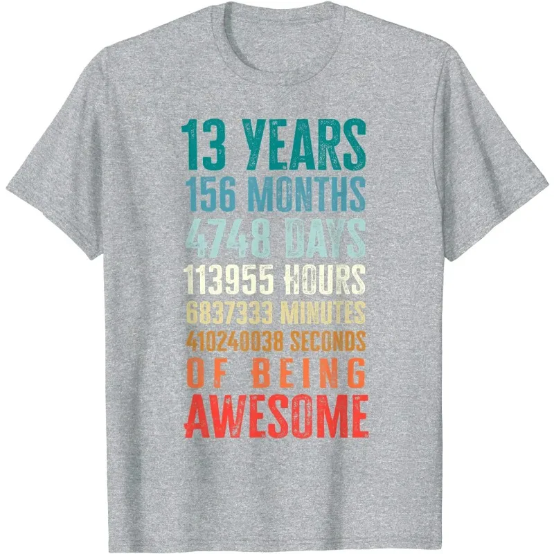 13 Years 156 Months Being Awesome 13th Birthday Teen Gifts T-Shirt