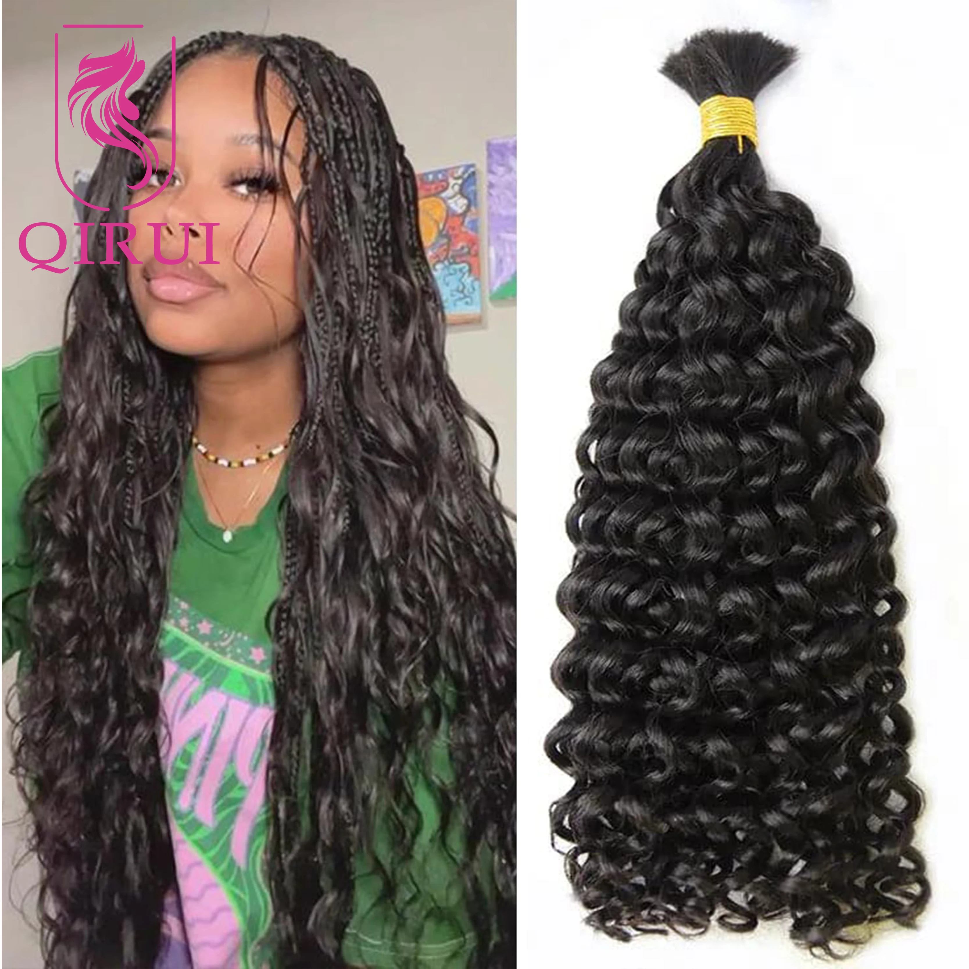 

Bulk Human Hair No Weft for Braiding Curly Double Drawn Spanish Curly Human Bulk Hair for Braids Bulk Hair Bundles Wholesale