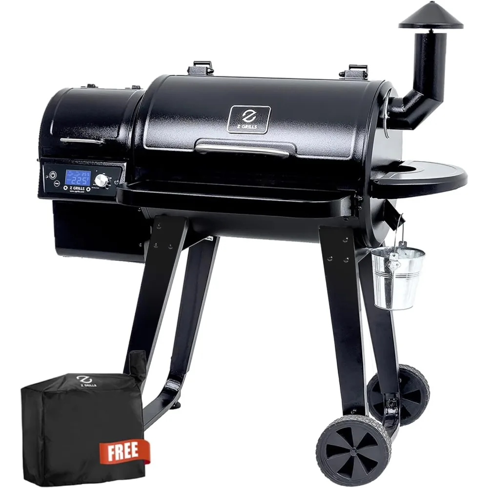 

Pellet Grill and Smoker with PID Controller, 459 Sq. In. Cooking Surface, Meat Probe, Foldable Shelf, 8-in-1 Cooking Capabilitie
