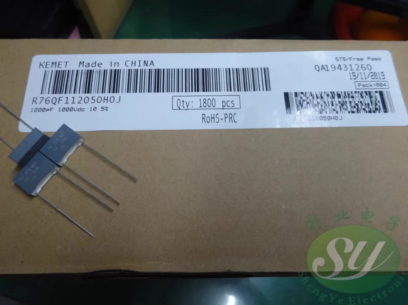 

20PCS AV R76 0.0012uf/1000V 1.2nf 1200pf 1n2 122 New film capacitor 10MM