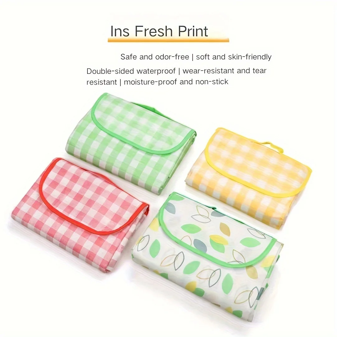 Picnic Mat Outdoor Moisture-Proof Thickened Cloth Waterproo Fportable Folding For Outdoor Gatherings Spring Outings Camping