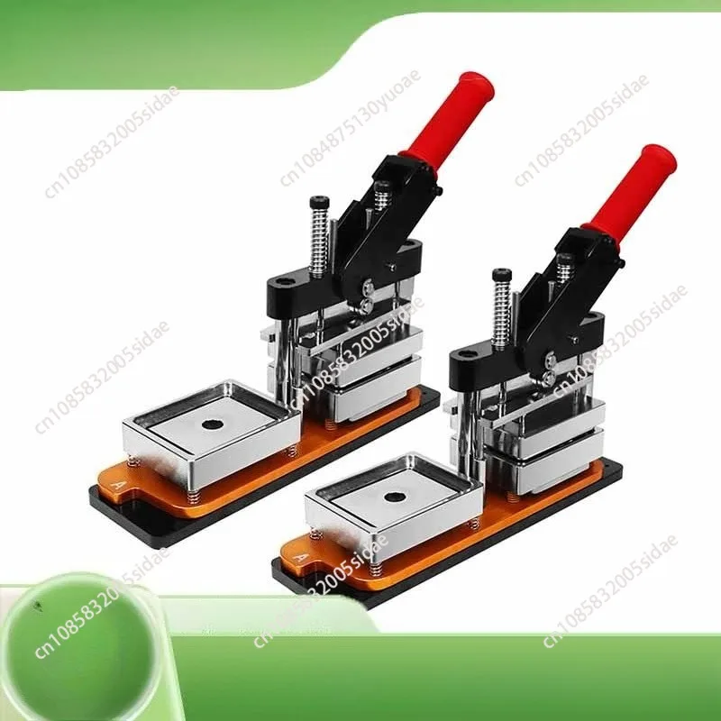 80x53mm/65x90mm Square Refrigerator Badge Press Machine Rotating Manual Fridge Magnet Making Machine with 100PCS Magnet Part