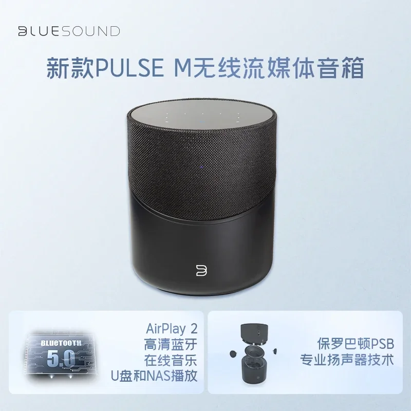 

Смарт-динамик Canada Bluesound NAD technology Pulse M Bluetooth, беспроводной настольный динамик с Wi-Fi