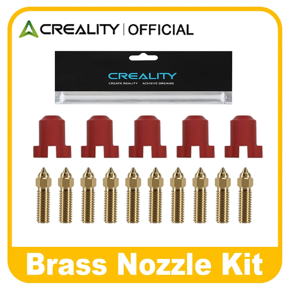 

Creality K1 Brass Nozzle Silicone Sock Kit Extruder Hot End Nozzle Kit 3D Printer for K1/K1 Max/Ender 3 V3 KE/CR-M4/CR-10