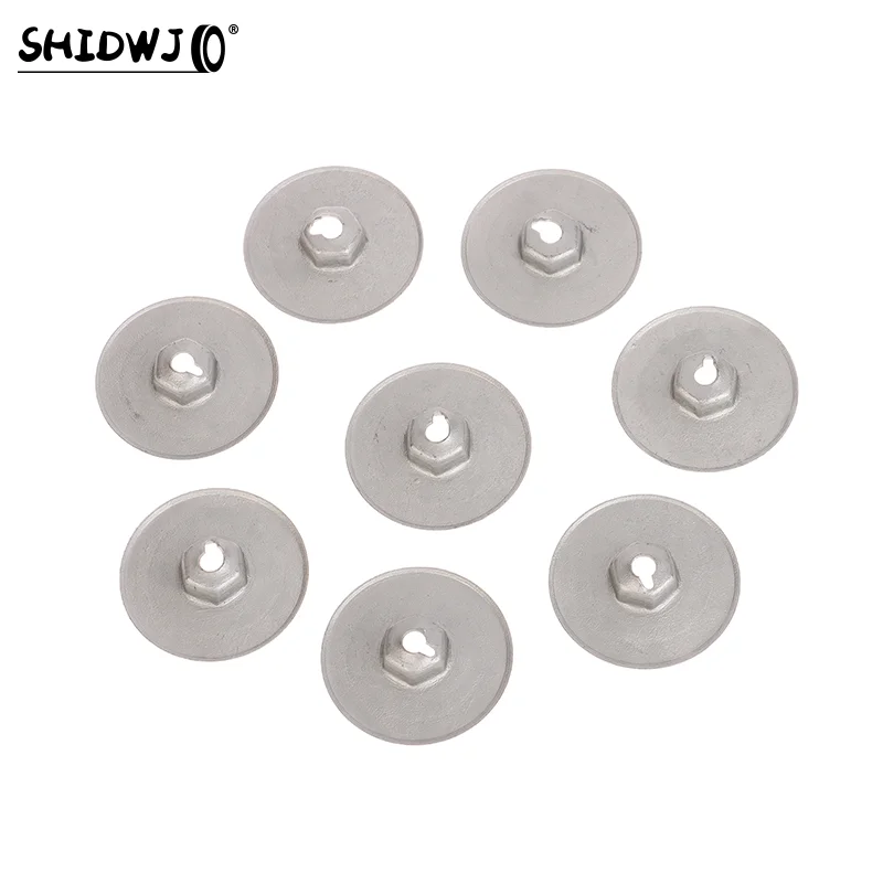 10Pcs/set Auto Metal Fasteners Insulation Panel Fastener Washers For Mini Vehicles 07146949380 Accessories