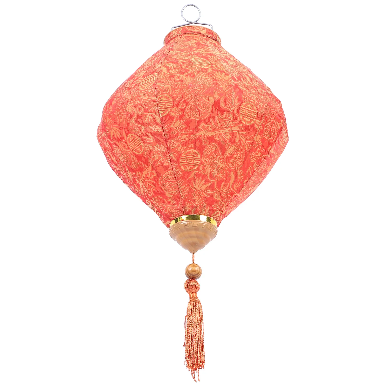 

Decorative Chinese Traditional Lantern Pendant Silk Material New Year Party Festive Decor Hanging Lantern Decoration Spring