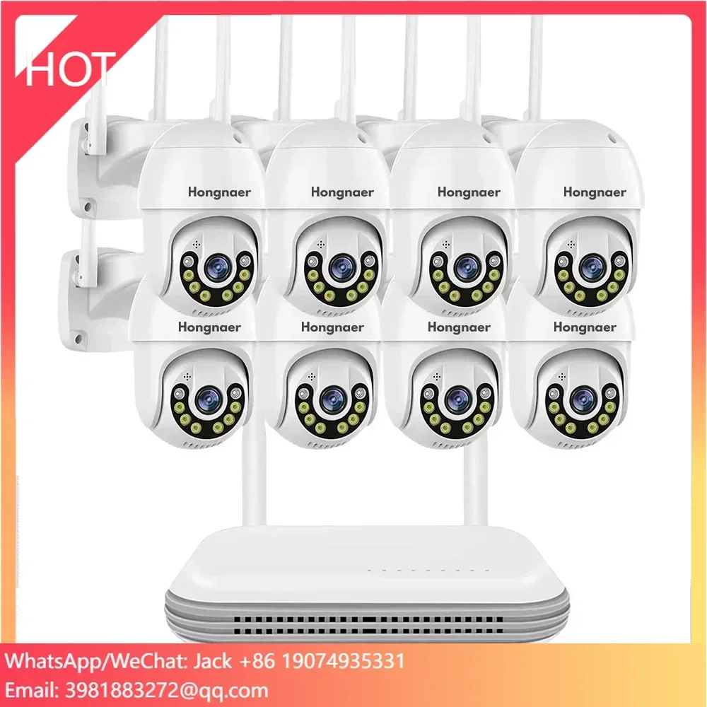 

Wholesale 2MP Security Wifi PTZ Camera Wireless CCTV System Wireless DIY LCD Kit 8CH NVR Kit