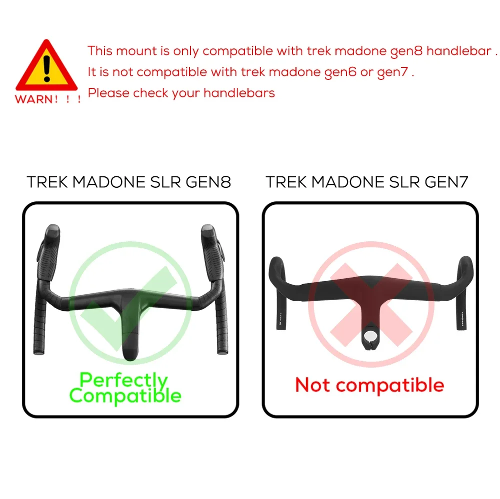 สําหรับTREK Madone SLR GEN8 แบบบูรณาการHandlebarคอมพิวเตอร์Mountใช้งานร่วมกับGopro/GPS/Garmin/Bryton/Wahooอลูมิเนียม