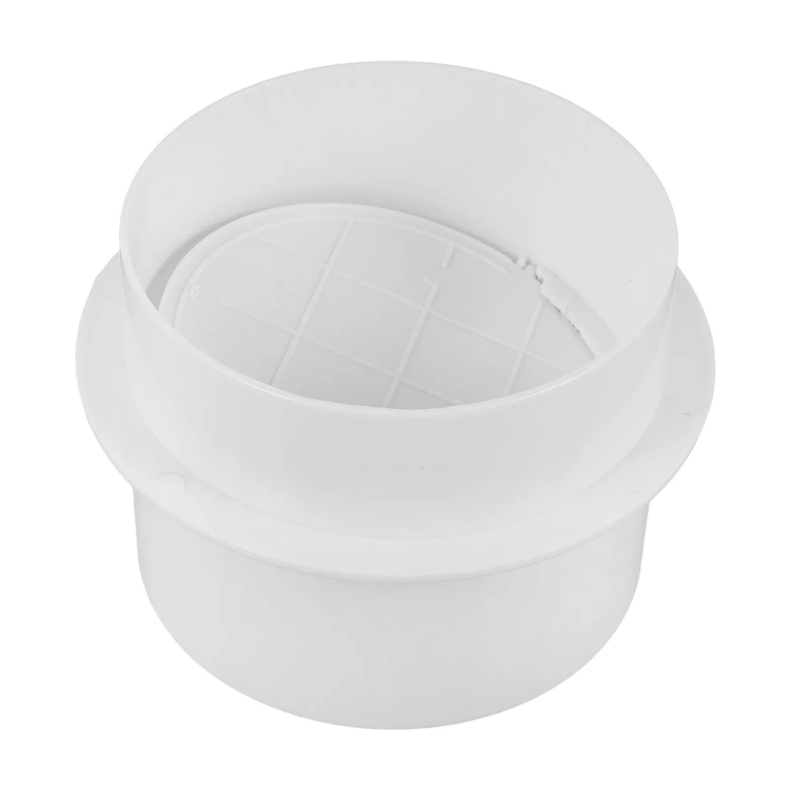 Air Vent Duct Connector Round Check Valve ABS Sturdy Non Return Backflow Preventer for Exhaust Ventilation Pipe