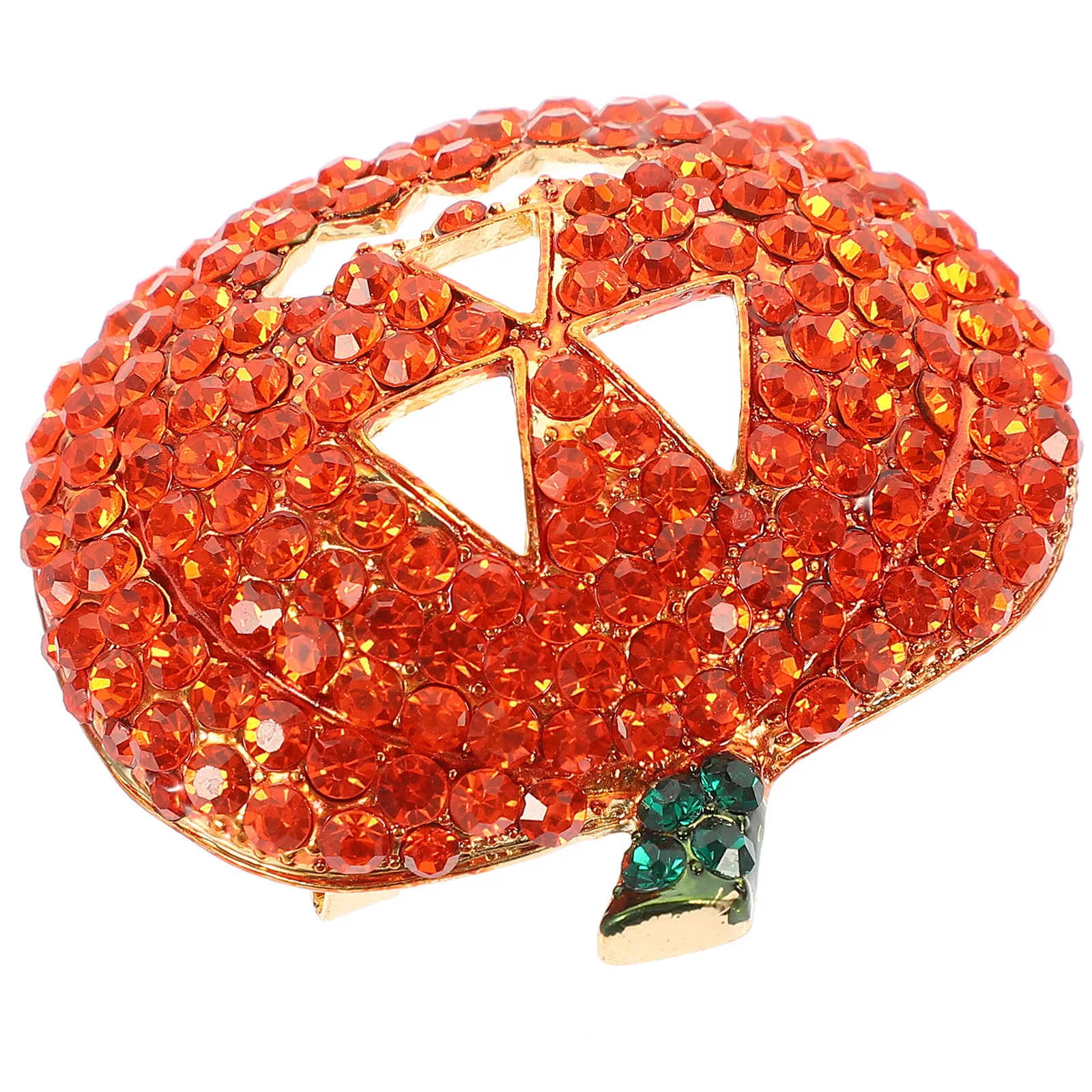 Halloween Pumpkin Brooches Rhinestone Diamond Alloy Cloth Pins For Party Festival Gathering Environmentally Friendly