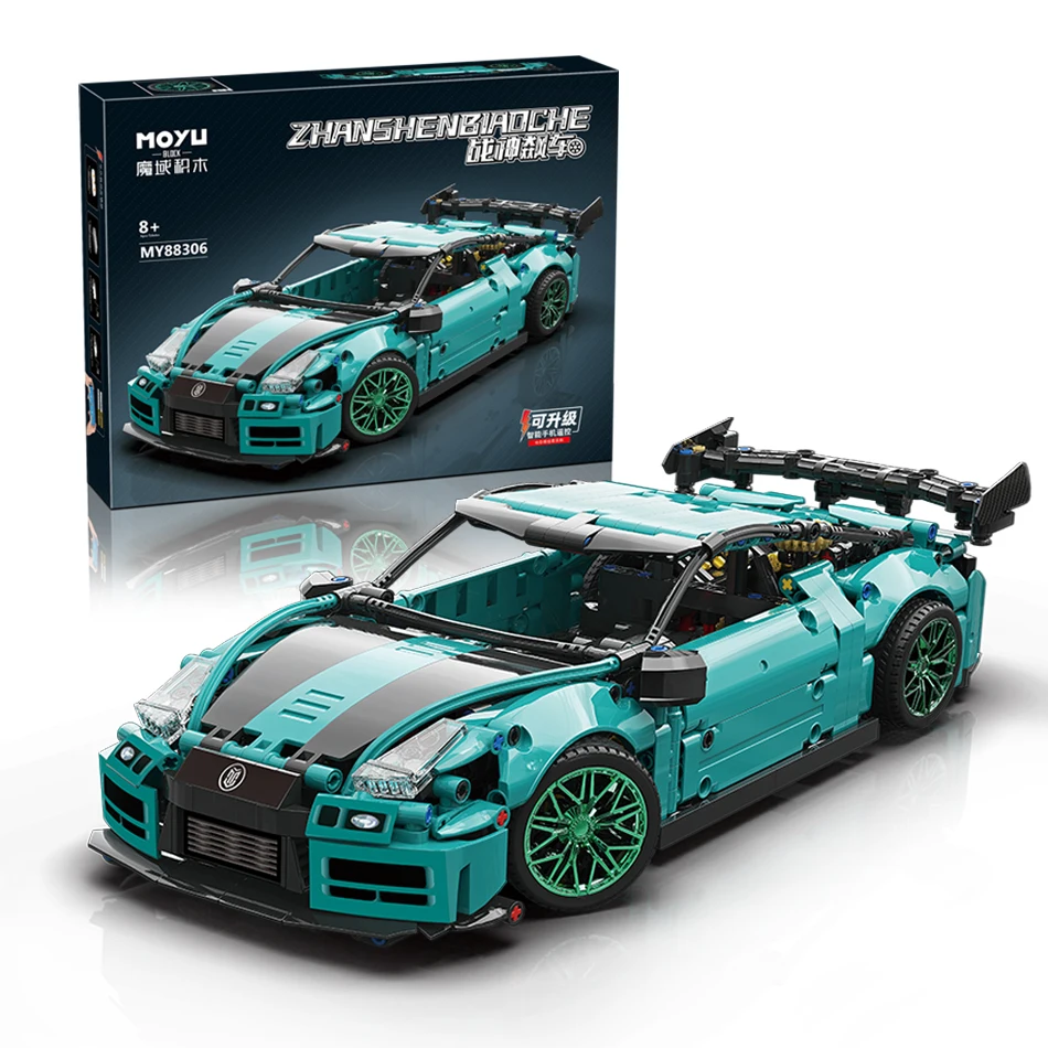 MOYU 88306 1190Pcs High-Tech MOC Sports Racing Car Model Building Blocks Bricks Children\'s Christmas Gifts Boys Education Toys